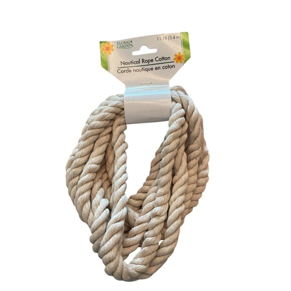 Floral Garden Nautical Rope Cotton 11.1 Ft - Picture 2 of 11